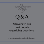 Popular Organizing Questions