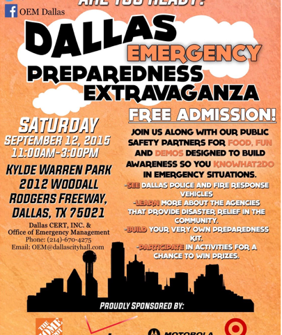 Organize for National Preparedness Month